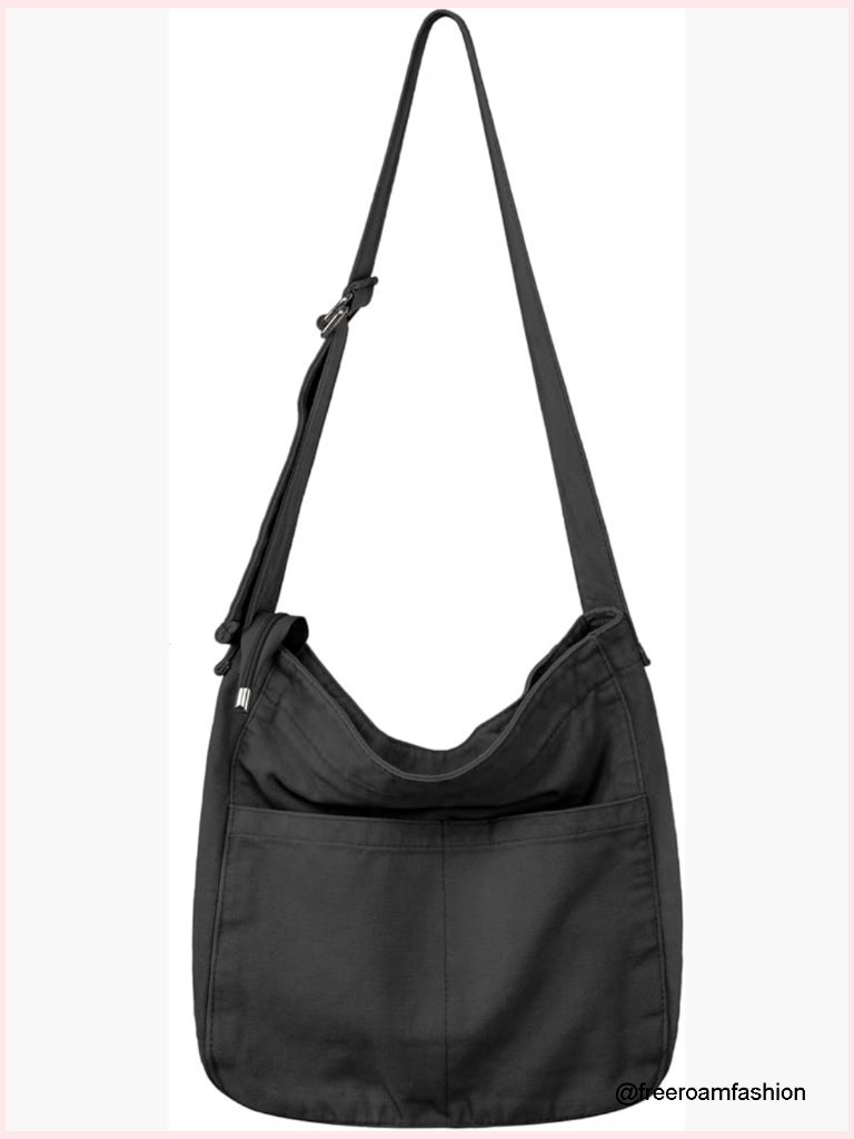 Large Canvas Tote Bag Crossbody Hobo Shoulder Bag Messenger Bag